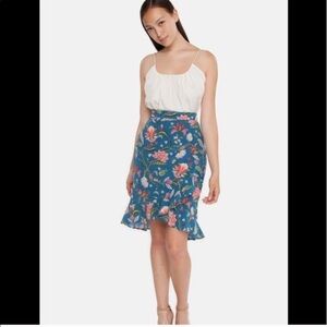 NEW • Tucker NYC • Ruffle Midi Skirt Alices Garden